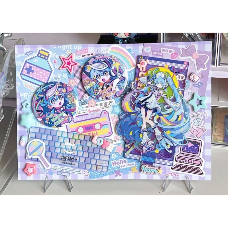 Model Kit Holder - Hatsune Miku Acrylic Stand Figure Badge