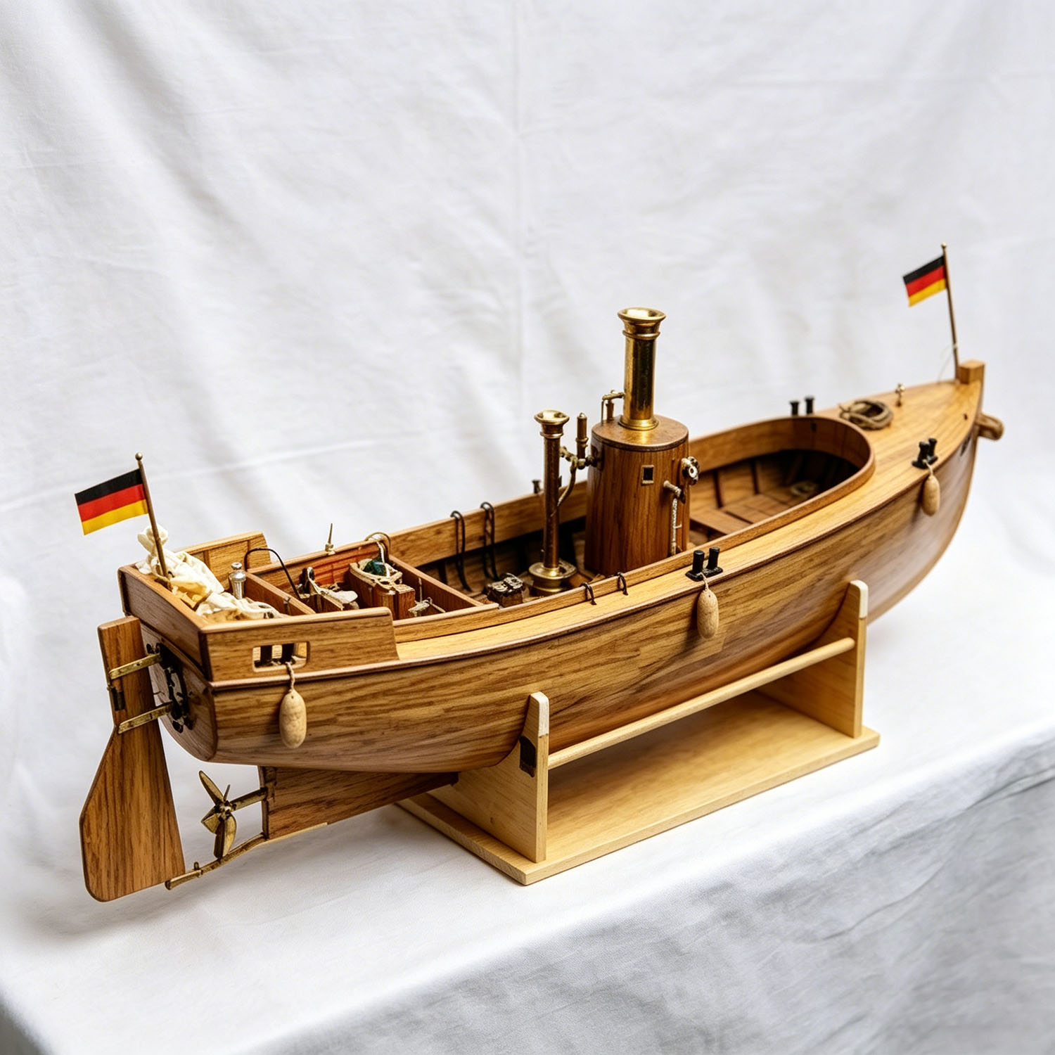 RC Ships 120cm Open-Type Steam - đánh giá và giá Model Kit Lucario