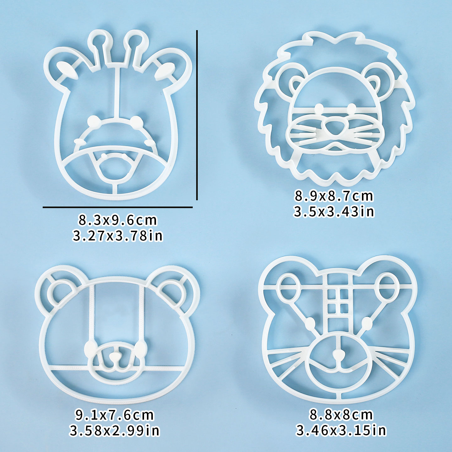 4 Pcs Animal Cookie Cutters Se - đánh giá và giá Model Kit Tank