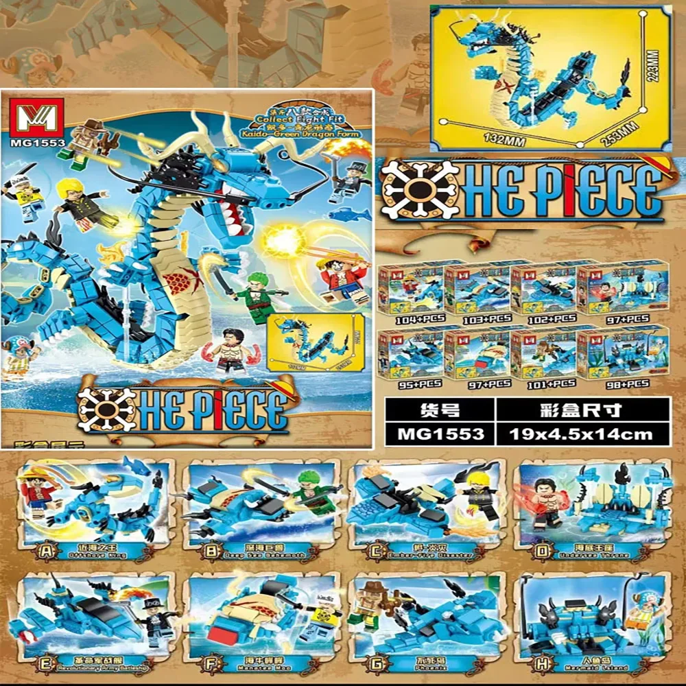 8in1 One Piece Building Blocks - đánh giá và giá Model Kit Walmart