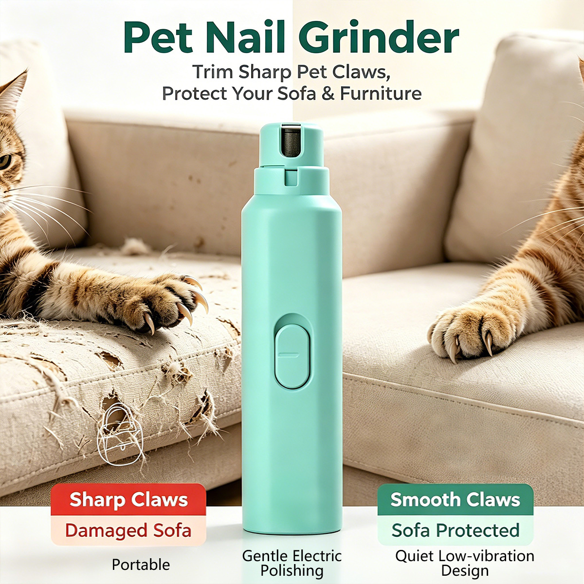 Electric Pet Nail Grinder Dogs - đánh giá và giá Model Kit Clipper