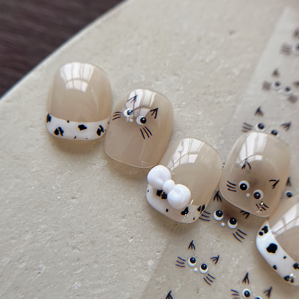 Cute Cat Nail Sticker Water De - đánh giá và giá Waterslide Decal Paper
